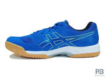 Asics Gel Courtmov + Badminton Shoes | Lake Drive/ Hazard Green.