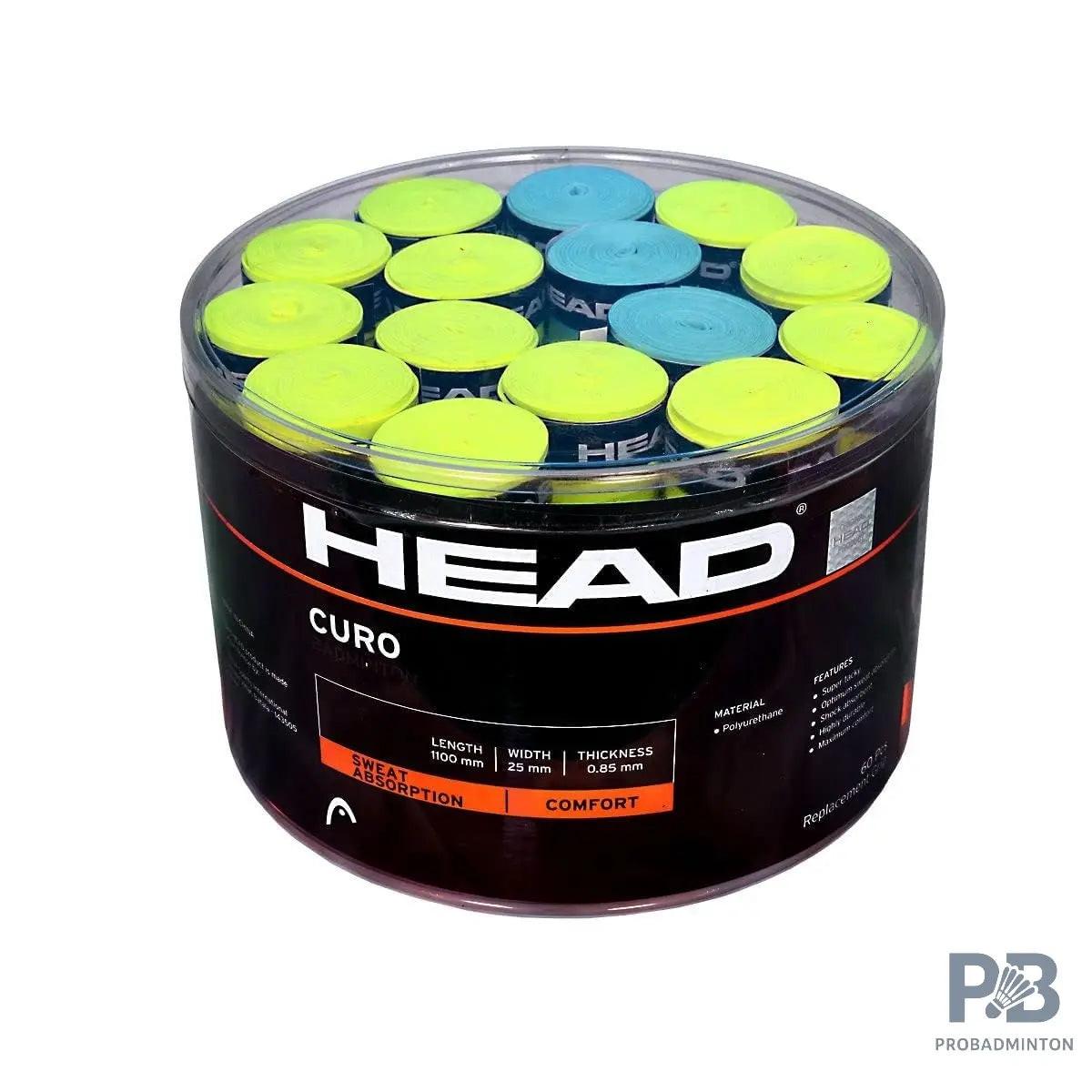 Head Curo Badminton Grip | Soft Feel & Optimum Sweat Absorption.