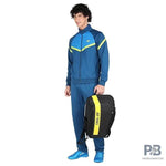 Yonex Track Suit 2500 for Men (Jet Black/Dark Navy) | Premium Badminton & Tennis Warm-Up Suit | Quick-Dry + UV Protection | Long Sleeve Pull-On Design.