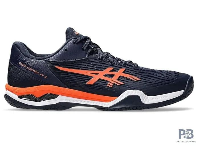 ASICS Court Control FF 3 Men – Midnight/Nova Orange | Indoor Badminton Shoes for Men | Best Racket Shoes Price in India.
