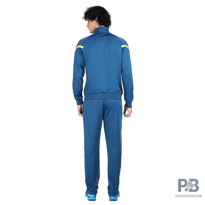 Yonex Track Suit 2500 for Men (Jet Black/Dark Navy) | Premium Badminton & Tennis Warm-Up Suit | Quick-Dry + UV Protection | Long Sleeve Pull-On Design.