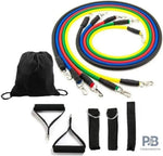 Power Elastic Resistance Bands Home Gym Extreme BD-303 | Adjustable 5 Level Fitness Tube Set | Latex Rubber Exercise Bands for Workout & Bodybuilding.