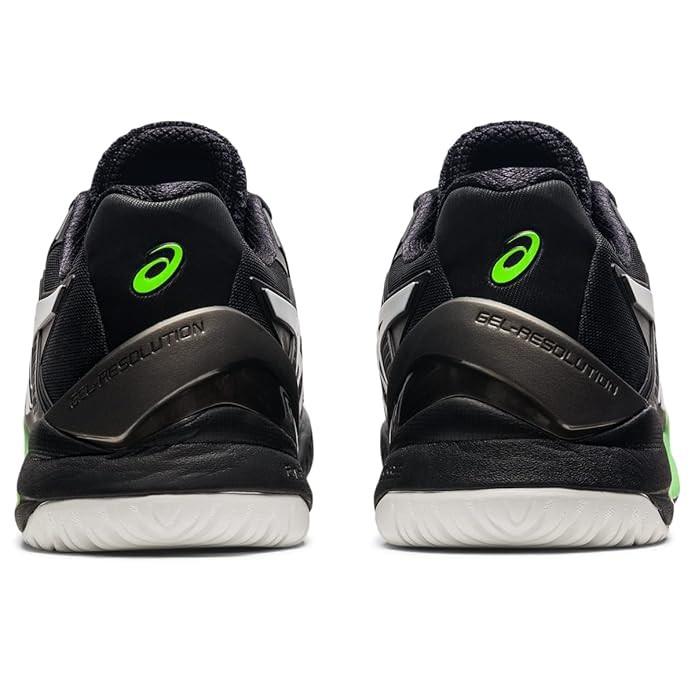 ASICS Men’s Gel-Resolution 8 (Black/Light Sage) High Stability & Cushioning | ProBadminton.in.