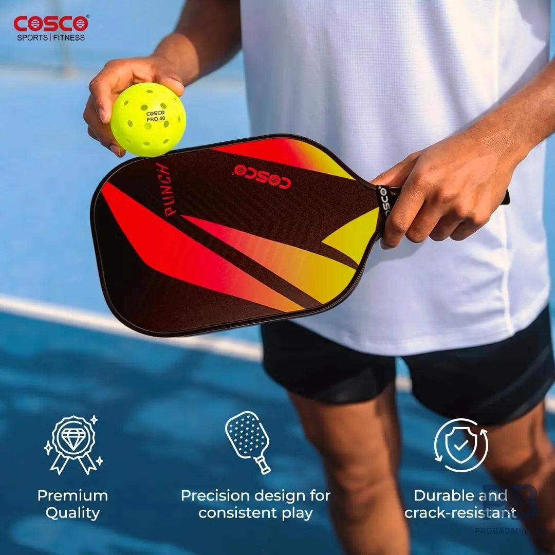 Cosco Punch Pickleball Paddle – Carbon Fibre Paddle Ball in India | Best Pickleball Paddles India for Beginners & Intermediate Players.