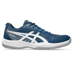 ASICS Men Upcourt 6 Badminton Shoes (Mako Blue White) | Lightweight, Breathable Mesh, Stable Midfoot Support | Indoor Non-Marking Court Shoes – ProBadminton.in.