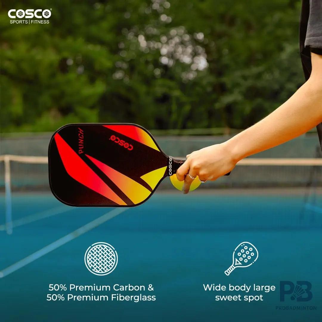 Cosco Punch Pickleball Paddle – Carbon Fibre Paddle Ball in India | Best Pickleball Paddles India for Beginners & Intermediate Players.