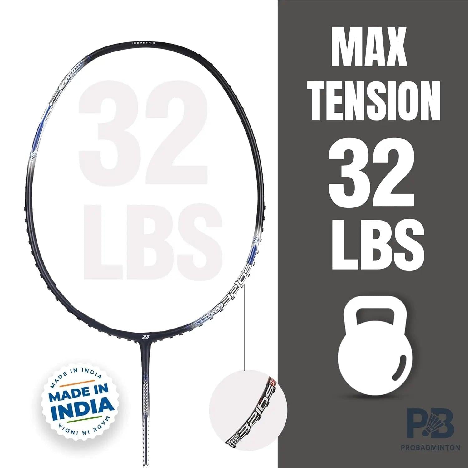 Yonex Astrox Attack 9 Badminton Racket | Black.