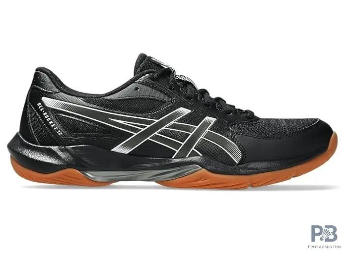 Asics Gel Rocket 12 Badminton Shoe |  Black / Gunmetal.