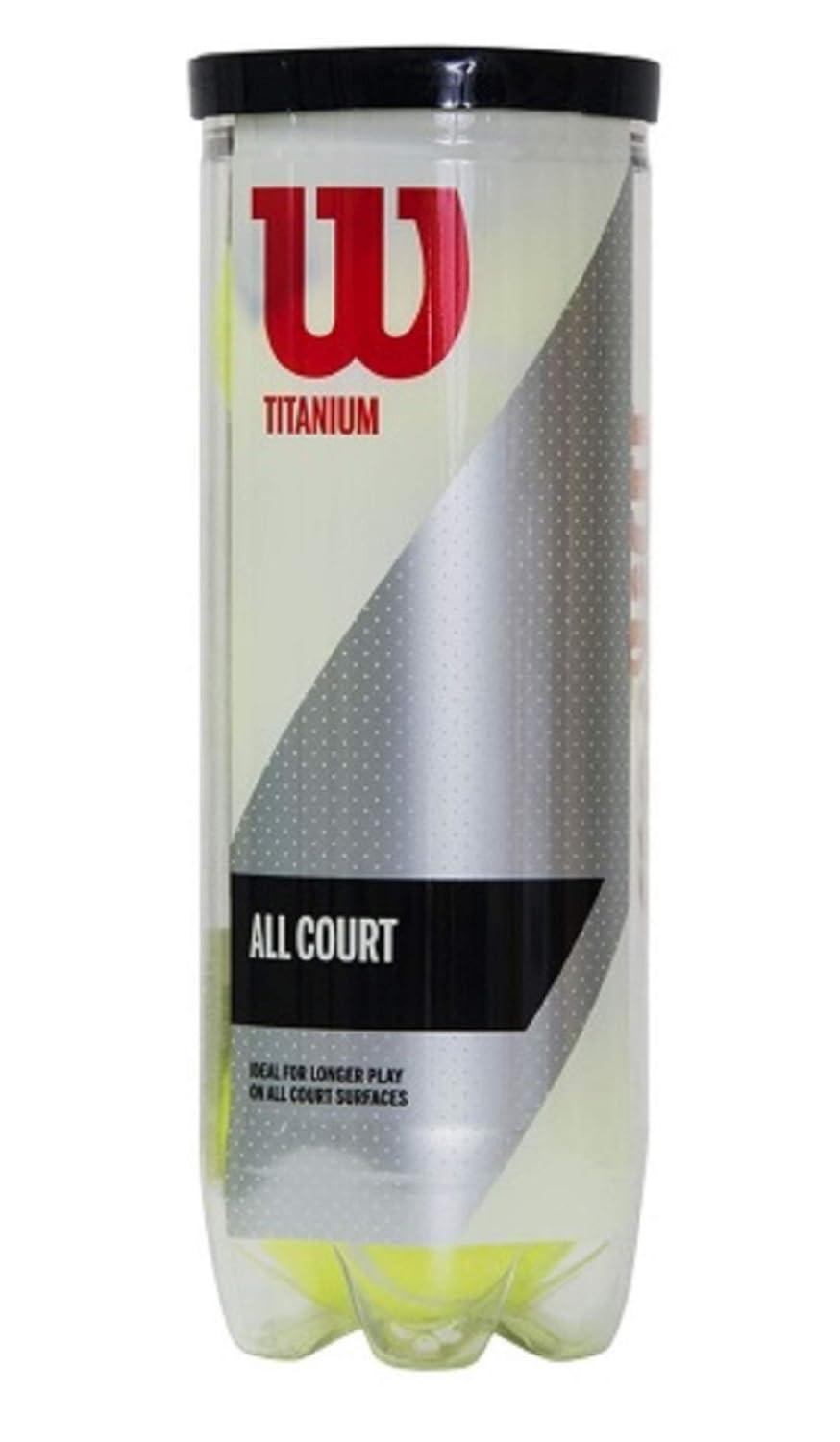 Wilson Titanium Tennis Ball No.4 | High-Altitude Core | Durable Dura-Last Felt | All Court Performance – ProBadminton.in.