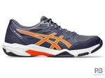 Asics GEL-ROCKET 11 Indoor Court Shoe | Indigo Fog/ Nova Orange.