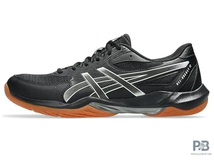Asics Gel Rocket 12 Badminton Shoe |  Black / Gunmetal.