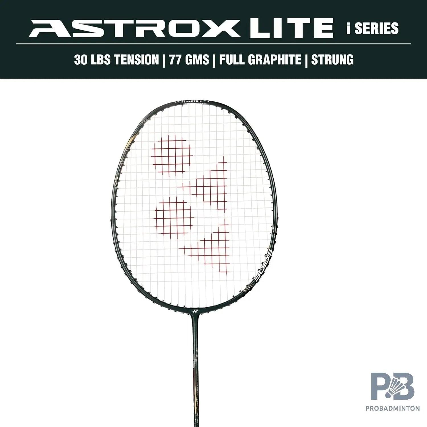 Yonex Astrox Lite 43i Badminton Racket – Ultra Lightweight Graphite | Isometric Head | Built-in T-Joint | Ideal for Fast Play.