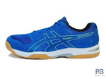 Asics Gel Courtmov + Badminton Shoes | Lake Drive/ Hazard Green.