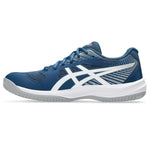 ASICS Men Upcourt 6 Badminton Shoes (Mako Blue White) | Lightweight, Breathable Mesh, Stable Midfoot Support | Indoor Non-Marking Court Shoes – ProBadminton.in.