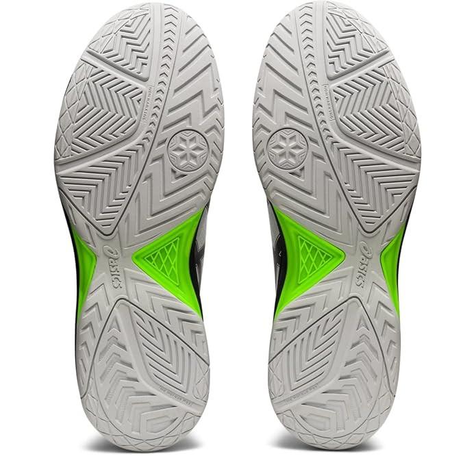 ASICS Men’s Gel-Dedicate 7 Tennis Shoes – White/Gunmetal | Supportive Court Shoes | ProBadminton.in.