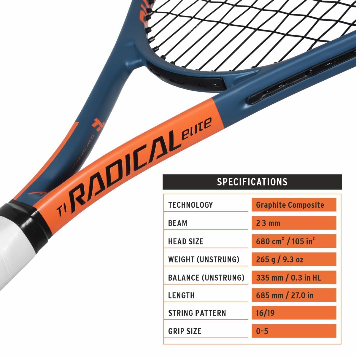 head titanium radical elite 105sqin oversizd


