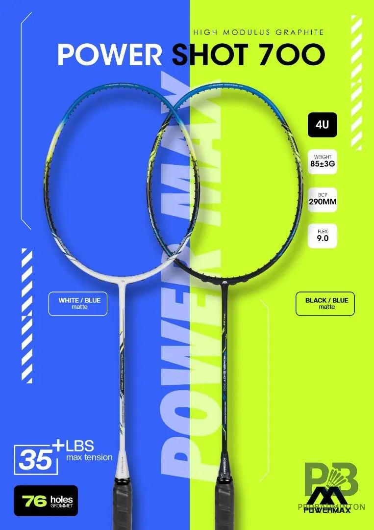 Power Max Power Shot 700 Badminton Racket Frame – Lightweight & Durable.