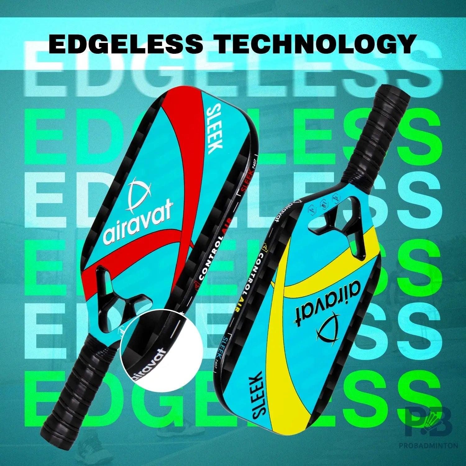 Airavat Sleek 7407 Pickleball Paddle – | Best Pickleball Paddles India for Beginners (Red/Yellow).
