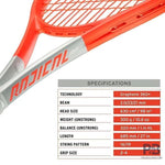 HEAD Graphene 360+ Radical MP Tennis Racquet - Pro-Level Performance (Strung) | ProBadminton.in.