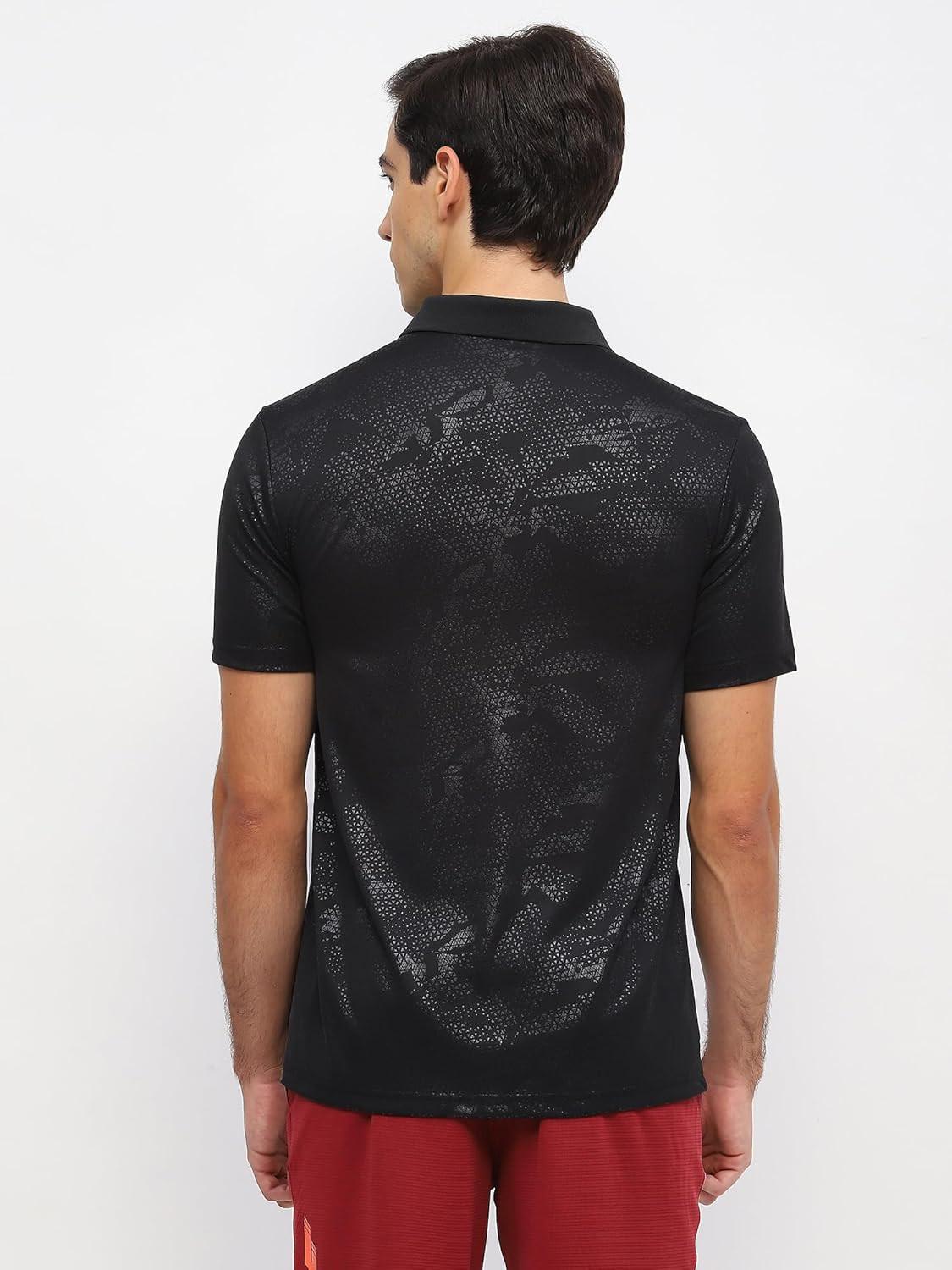 Yonex T-Shirt Polo 2969 Men’s Wear | Jet Black | Lightweight Badminton Sportswear.