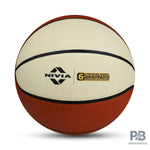Nivia Top Grip Basketball Size 7 – FIBA Approved Rubber Basketball for Indoor & Outdoor Play | Durable, High-Grip Brown Ball.