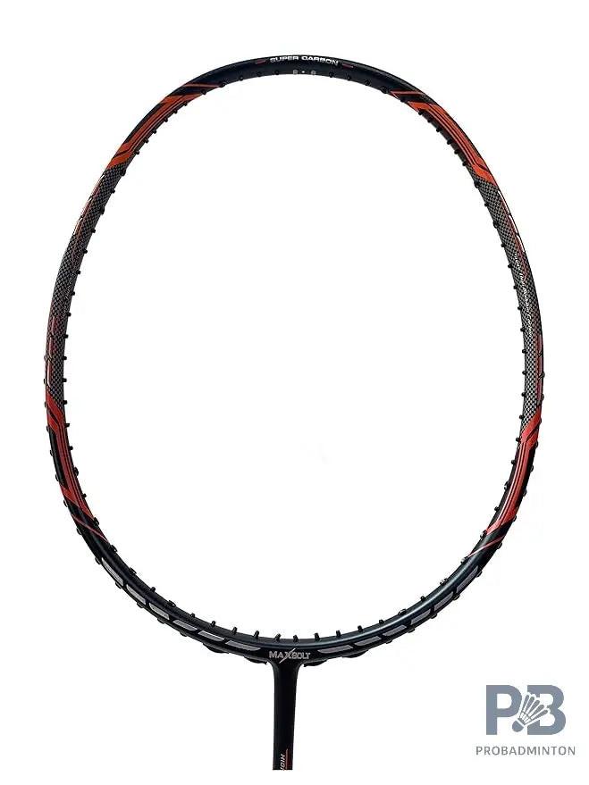Maxbolt Assassin Carbon Fiber Red Unstrung Badminton Racket.