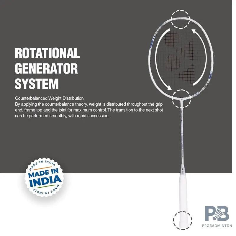 Yonex Astrox Attack 9 Badminton Racket | Pearl White.