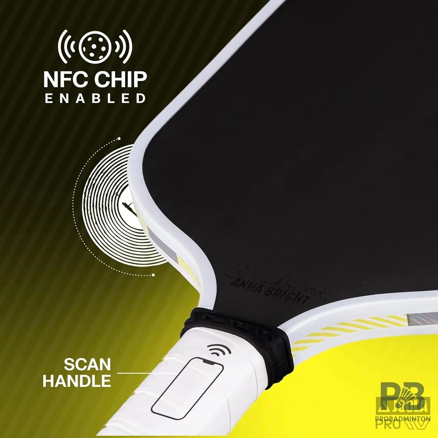 JOOLA Anna Bright Scorpeus Pro IV 14mm Pickleball Paddle – Professional Carbon Fiber Paddle for Power & Control.