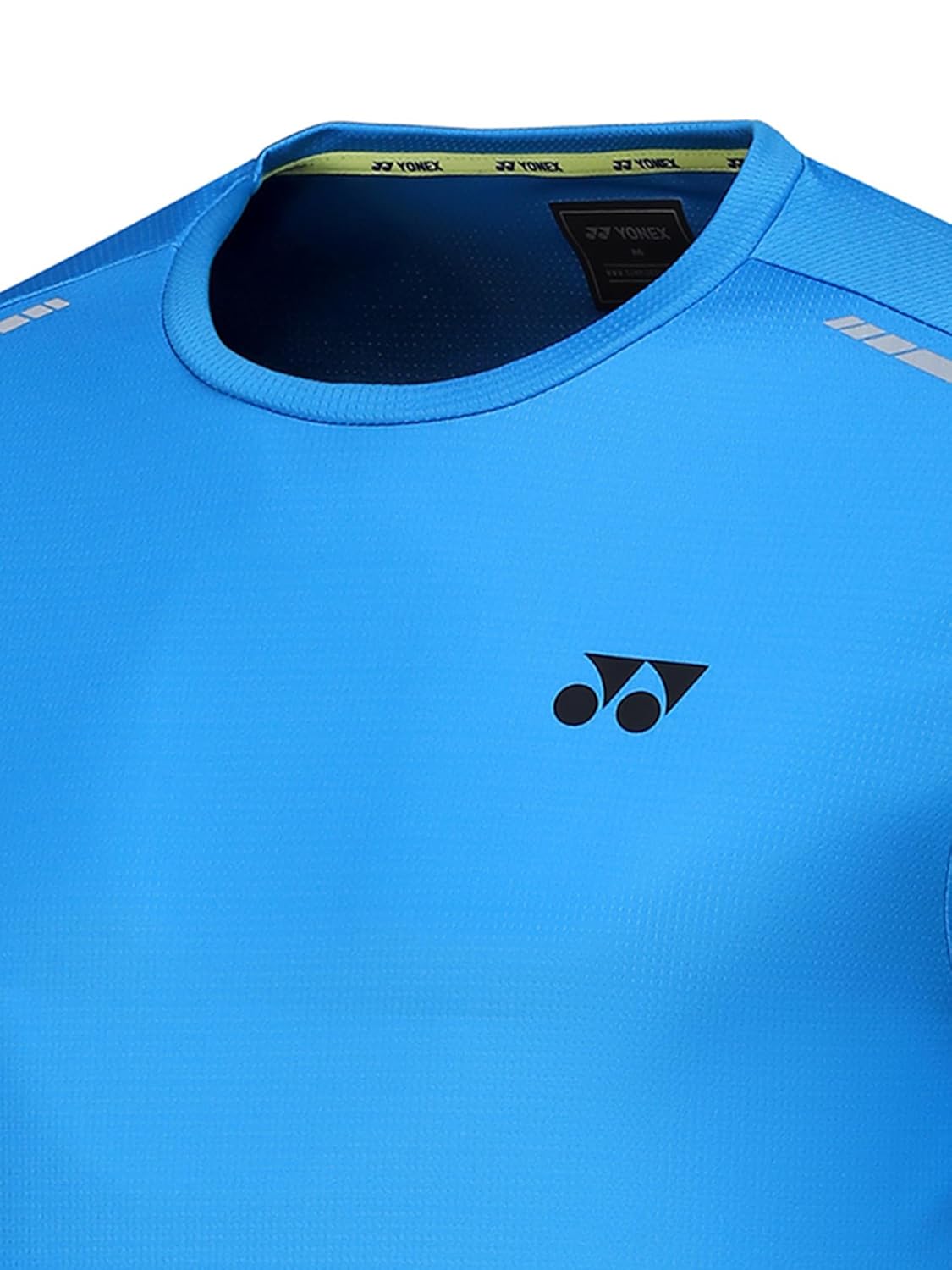 yonex badmnton shirt ibiza blue round nek

