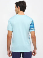 yonex 2966 light blue badmintn tee

