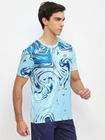 yonex tshirt round nek 2966 lite blu

