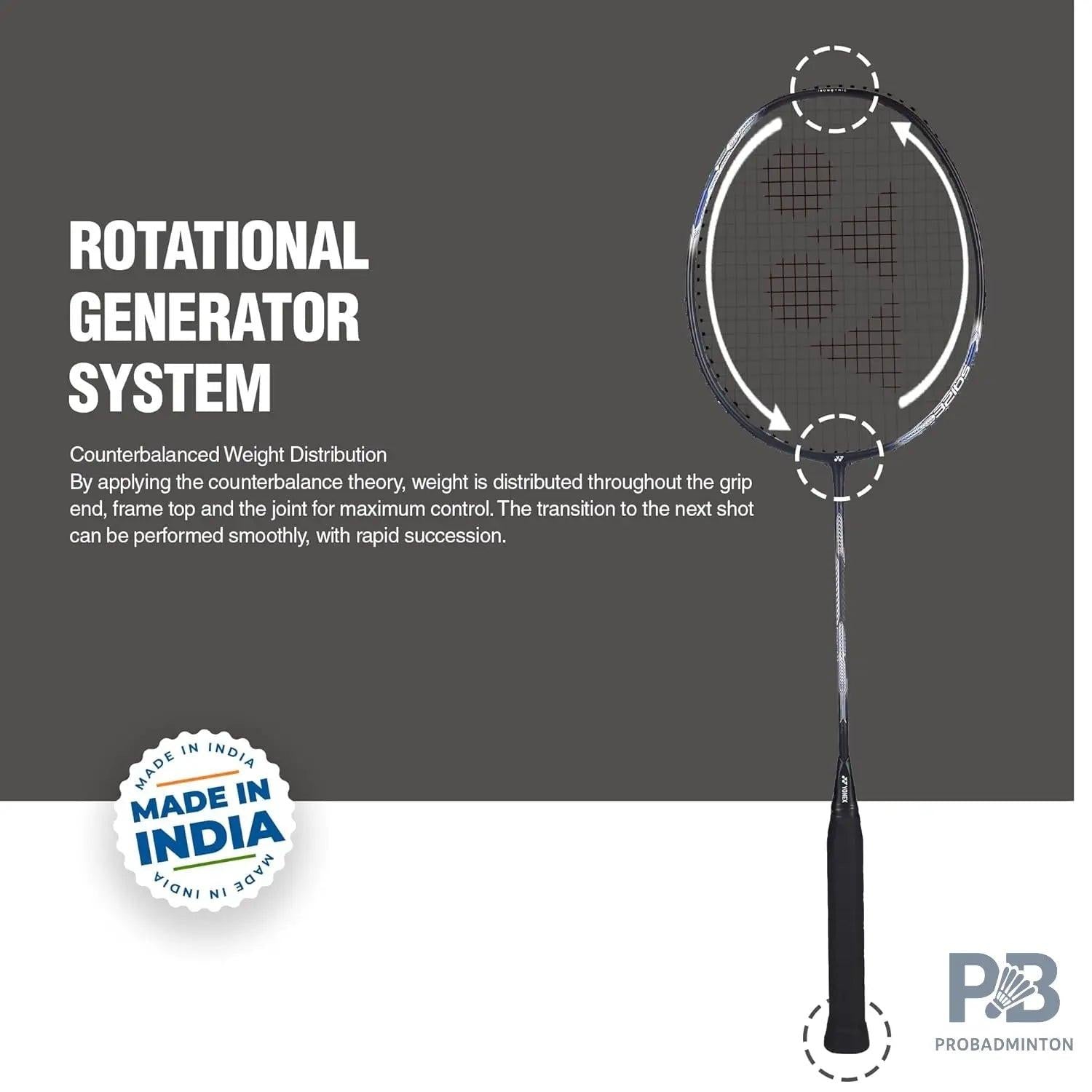 Yonex Astrox Attack 9 Badminton Racket | Black.