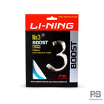 Li-Ning No. 3 Boost Nylon Badminton String with high Repulsion Power.