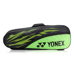 Yonex SUNR 25025 Black Cyber Lime badminton kit bag front view