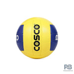 COSCO Beach Volleyball Size 4 – Blue & Yellow | Soft PU Hand-Sewn Ball with Floating Bladder for Beach & Outdoor Play.