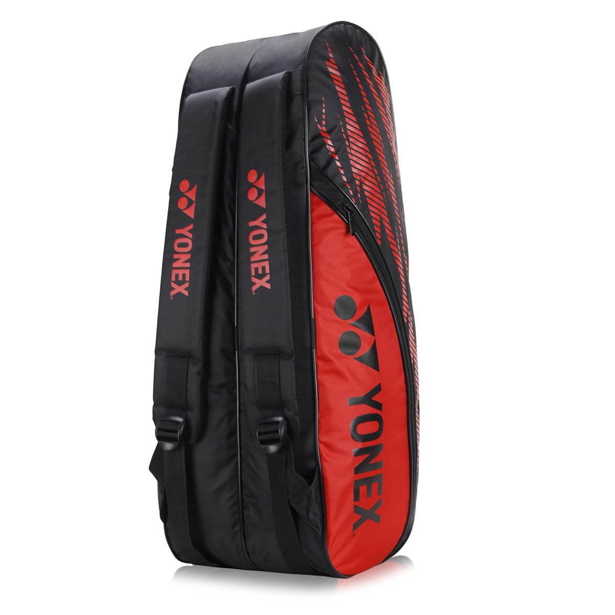 Yonex SUNR 25025 Black Red badminton racket bag side view