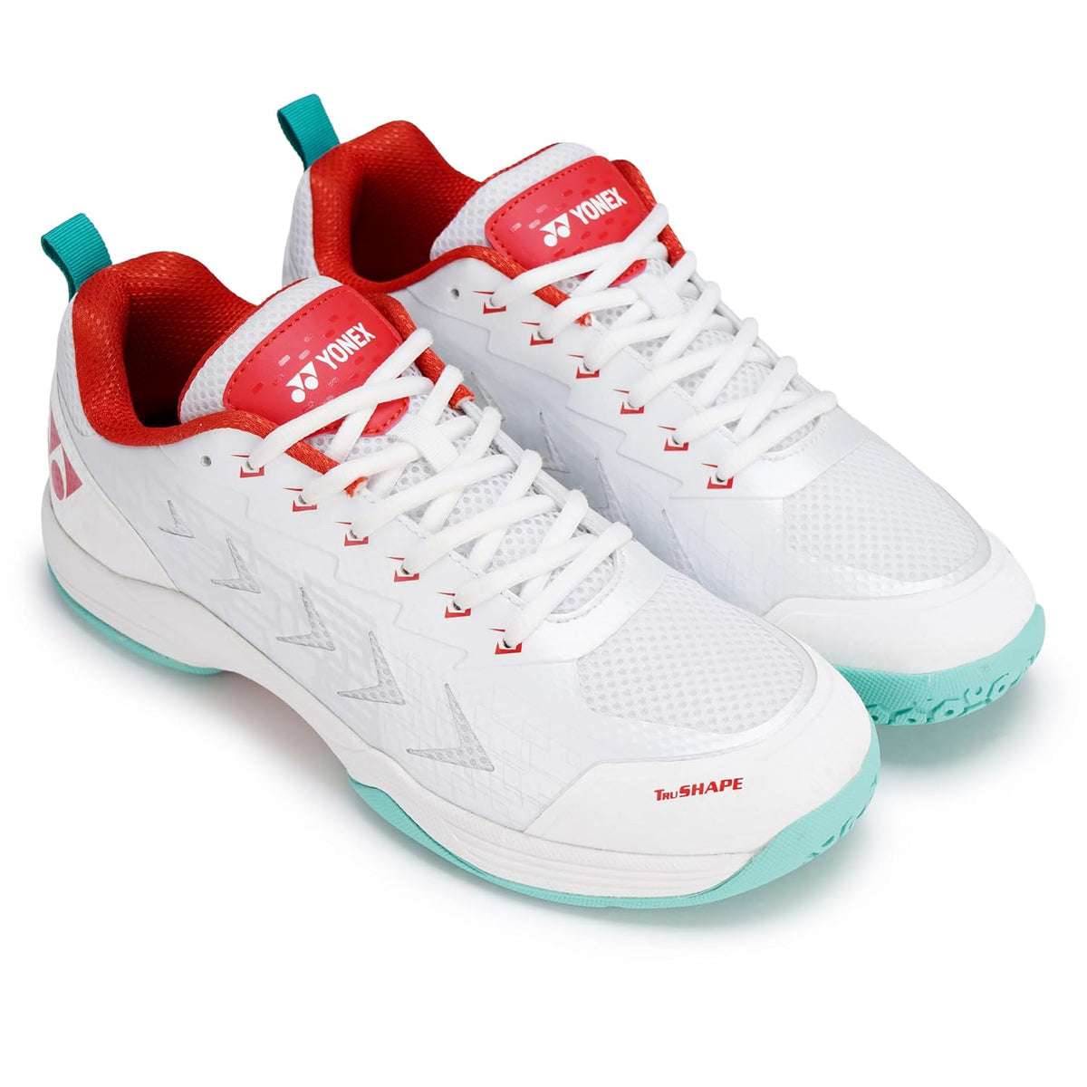 Yonex Blaze 5i Badminton Shoes White/Living Coral | Yonex Court Shoes