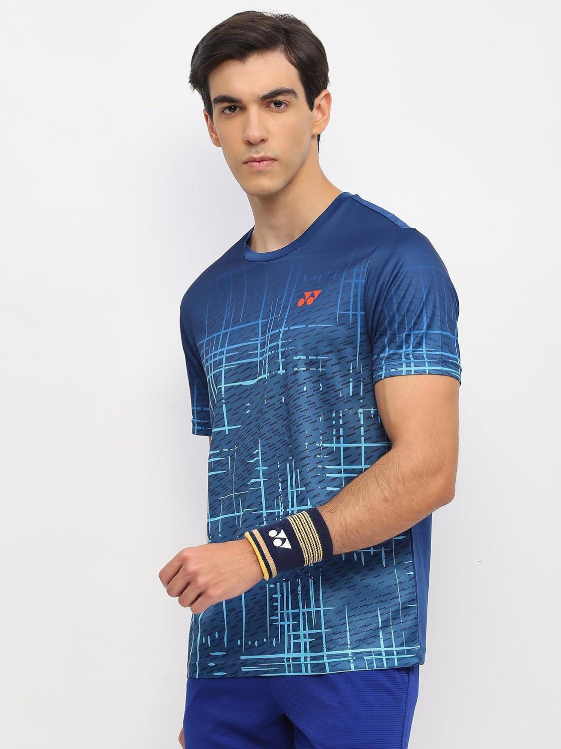 Yonex T-Shirt Polo 2968 Men’s Wear | Navy Peony | Lightweight Badminton Sportswear.