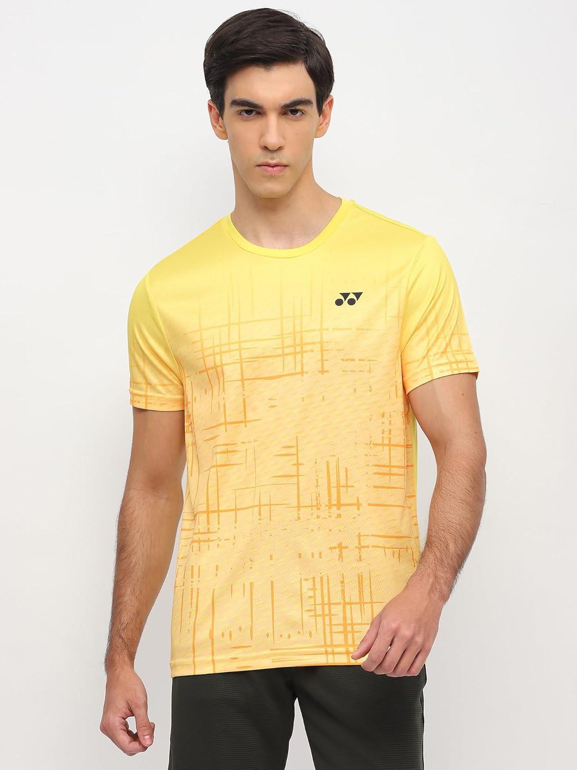 Yonex T-Shirt Polo 2968 Men’s Wear | Lemon Zest | Lightweight Badminton Sportswear.