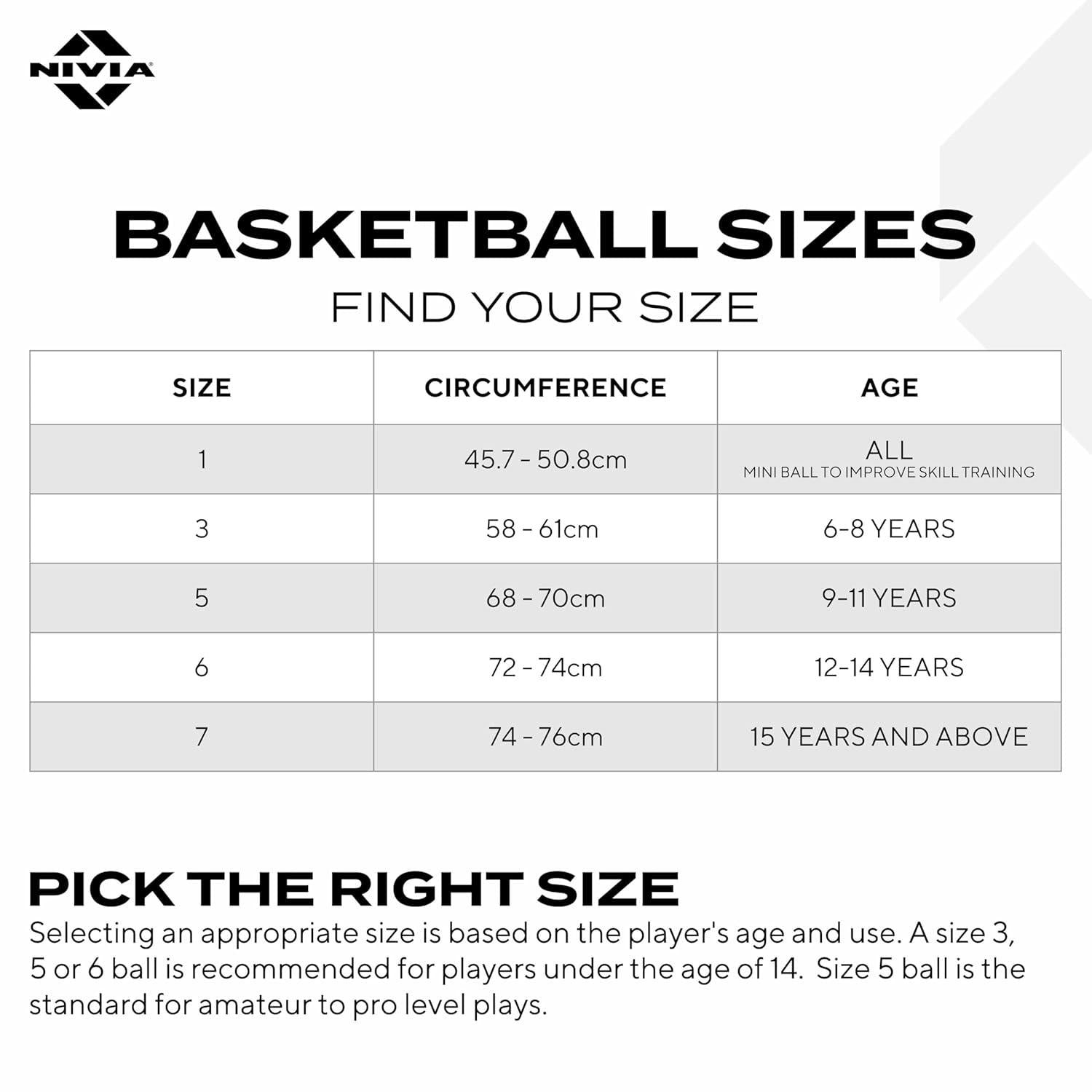 NIVIA Engraver Basketball – 14 Panels, Soft Rubber, Butyl Bladder, BFI Standard, Indoor & Outdoor.