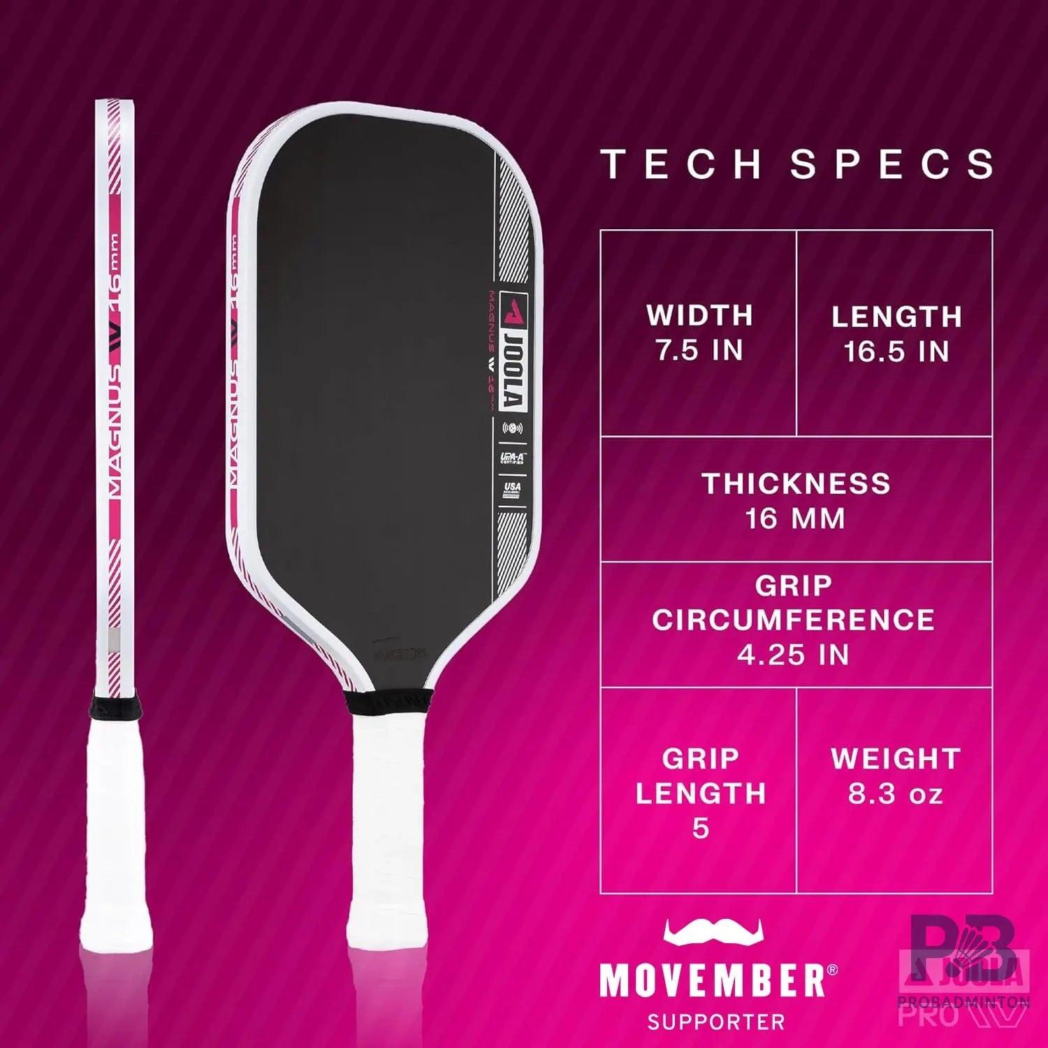 JOOLA Tyson McGuffin Magnus Pro IV  Pickleball Paddle - Elongated Shape for Power & Reach | Propulsion Core Technology for Spin & Control - UPA-A Certified.