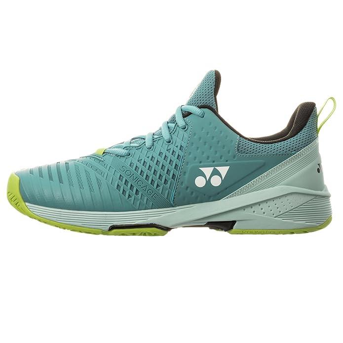 Yonex Sonicage 3 Wide Unisex Power Cushion Tennis Shoes – Smoke Blue | Lightweight & Stable | ProBadminton.in.