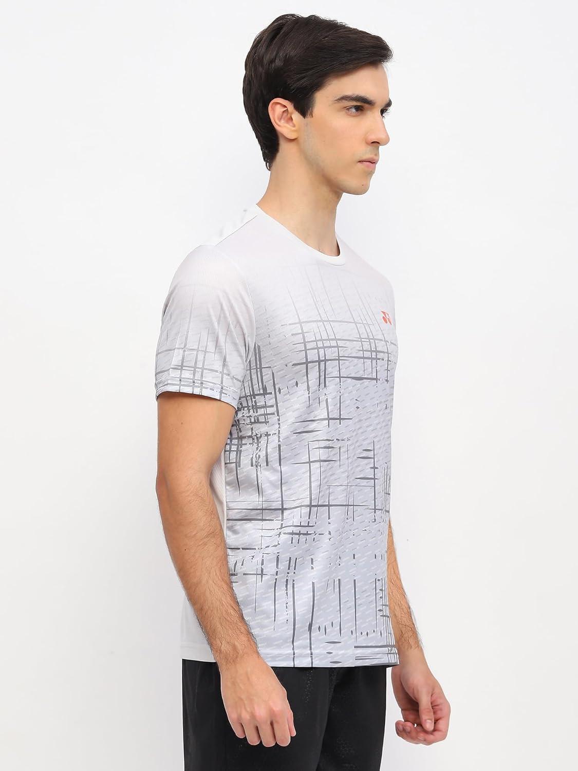 Yonex T-Shirt Polo 2968 Men’s Wear | Glacier Gray | Lightweight Badminton Sportswear.