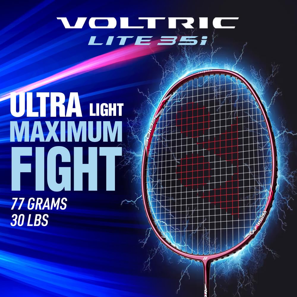 Yonex Voltric Lite 35I Wine Red lightweight badminton racket