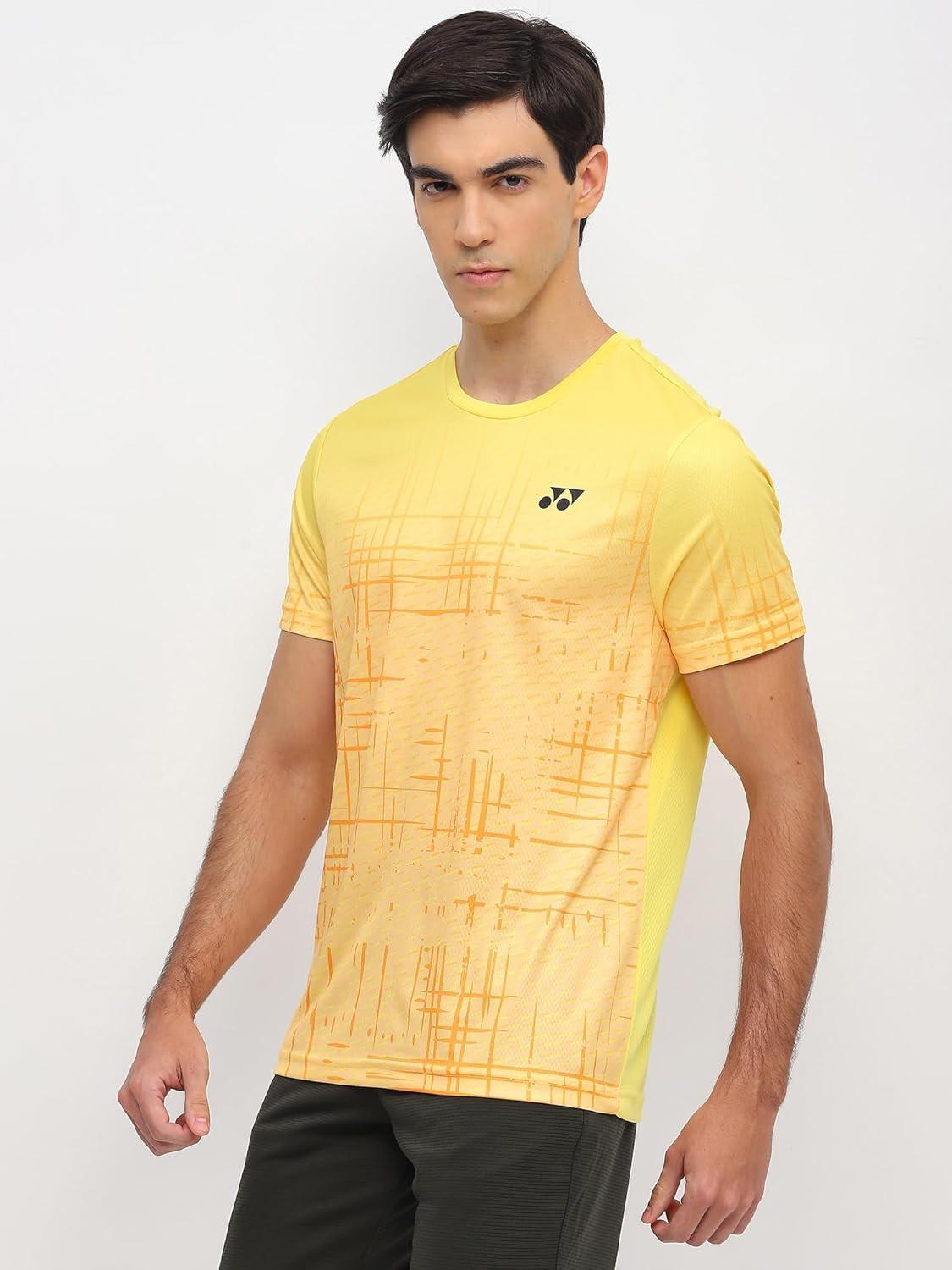 Yonex T-Shirt Polo 2968 Men’s Wear | Lemon Zest | Lightweight Badminton Sportswear.