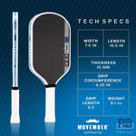 JOOLA Ben Johns Hyperion Pro IV Pickleball Paddle | Tech Flex Power + Aero Curve Design for Power & Control | Propulsion Core | UPA-A Certified & USAP Approved.