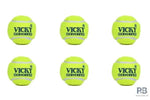 Vicky Rubber Cricket Tennis Ball – Pack of 6 & 5 Dozen (60 Balls) | High Bounce Green Practice Balls for Cricket Matches & Training | Best Price in India.