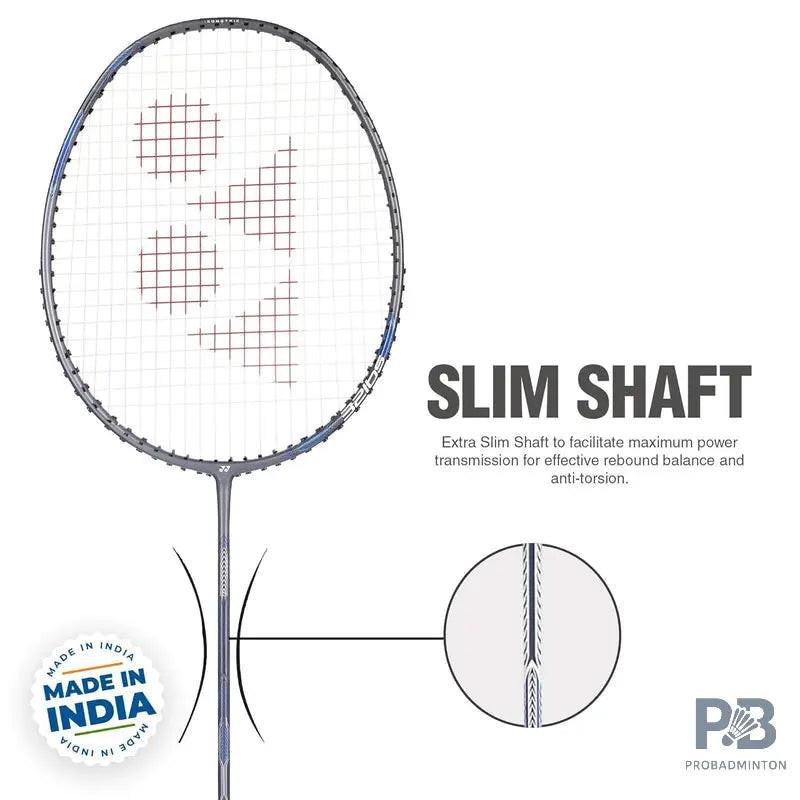 Yonex Astrox Attack 9 Badminton Racket | Gun Metal Gray.