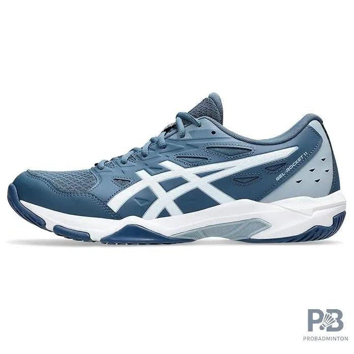 Asics GEL-ROCKET 11 Indoor Court Shoe (Vintage Indigo / White).