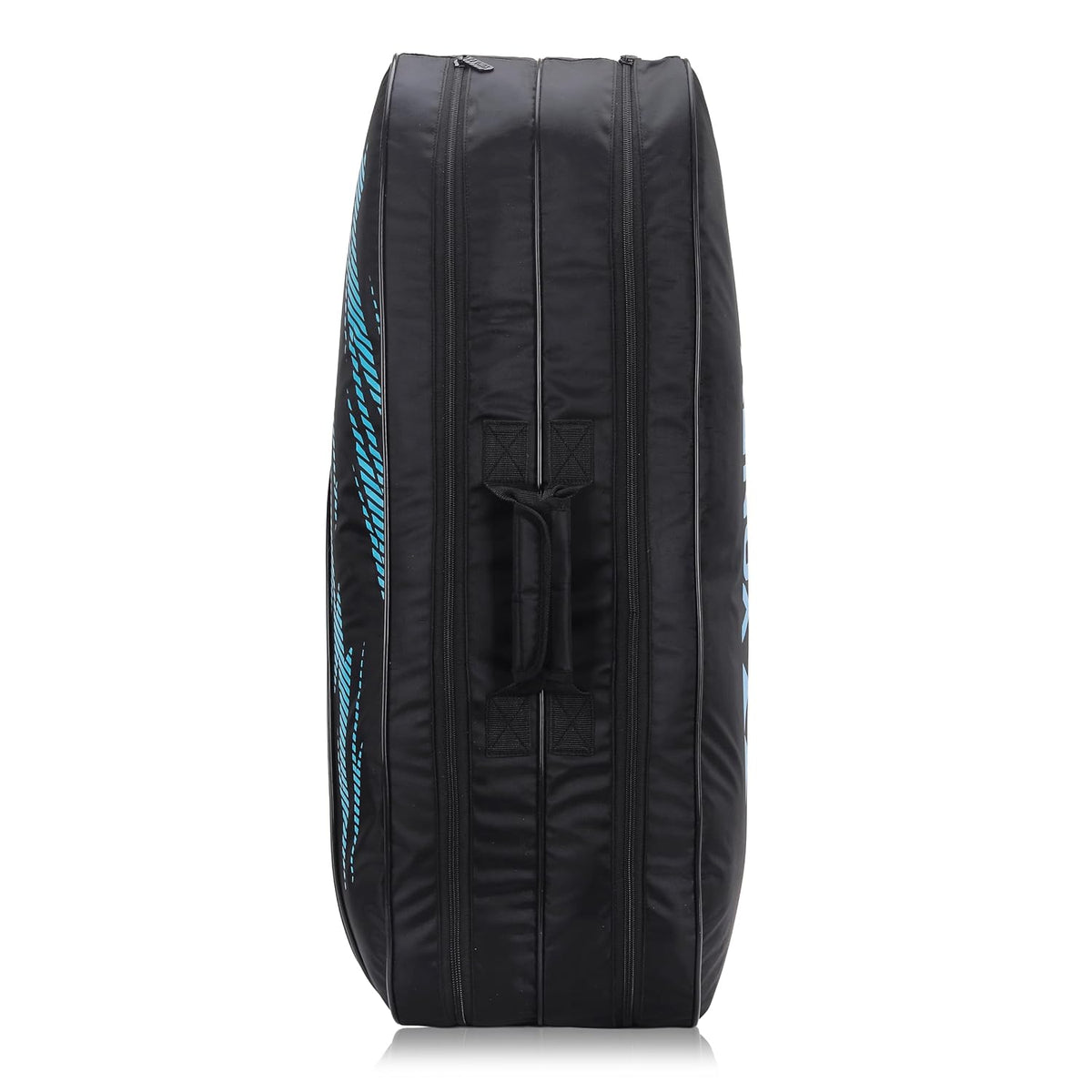 Yonex Black Sky Blue Yonex sports bag full view